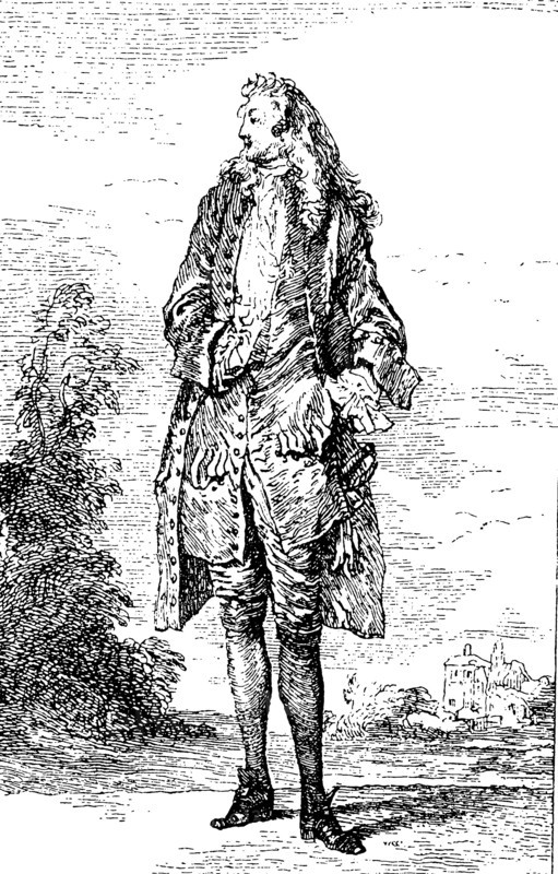 Man With His Costume In The Year 1730