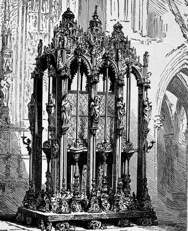 Shrine Of St. Sebaldus Containing His Relics In The Sebalduskirche At Nuremberg