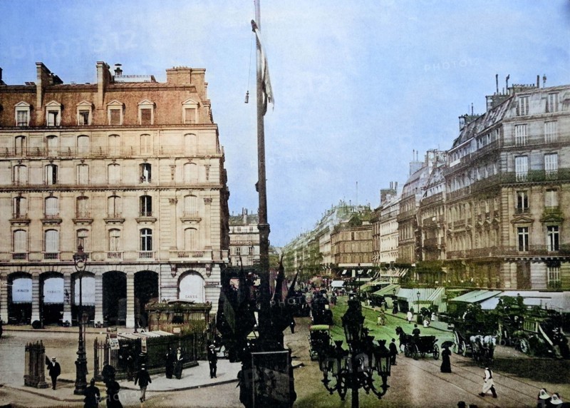 'One Of The First Autotypes From The Rue Saint-Lazare In Paris; France