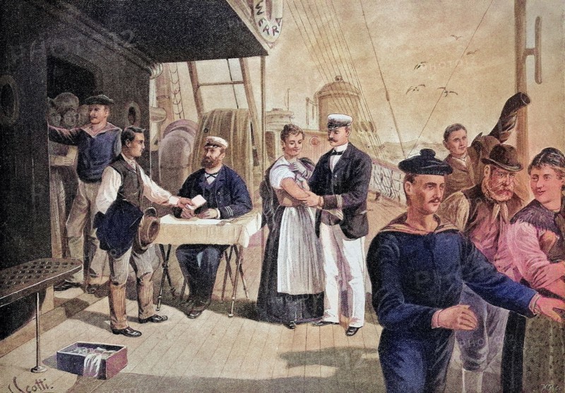 Vaccination On Board An Ocean Liner In 1884