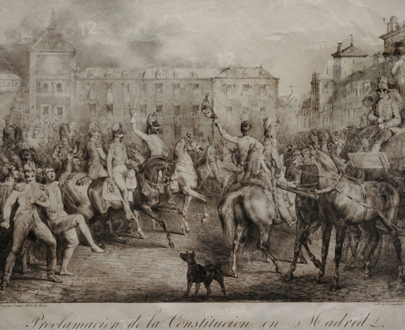Proclamation of the Constitution in Madrid.