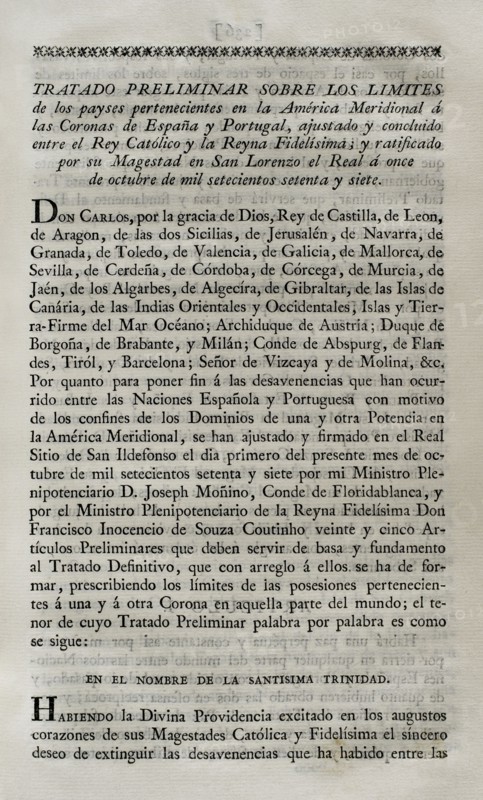 First Treaty of San Ildefonso.