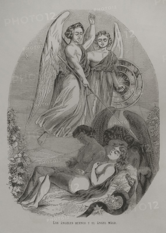 The good angels and the bad angel.