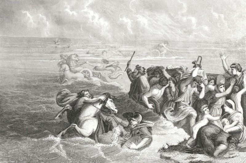 "The passage of the Red Sea".