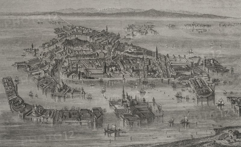 General view of Venice.