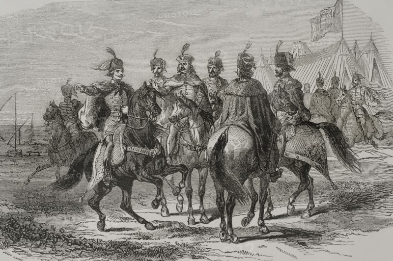 The Diet of Hungary, in assembly, deliberating in the open field.