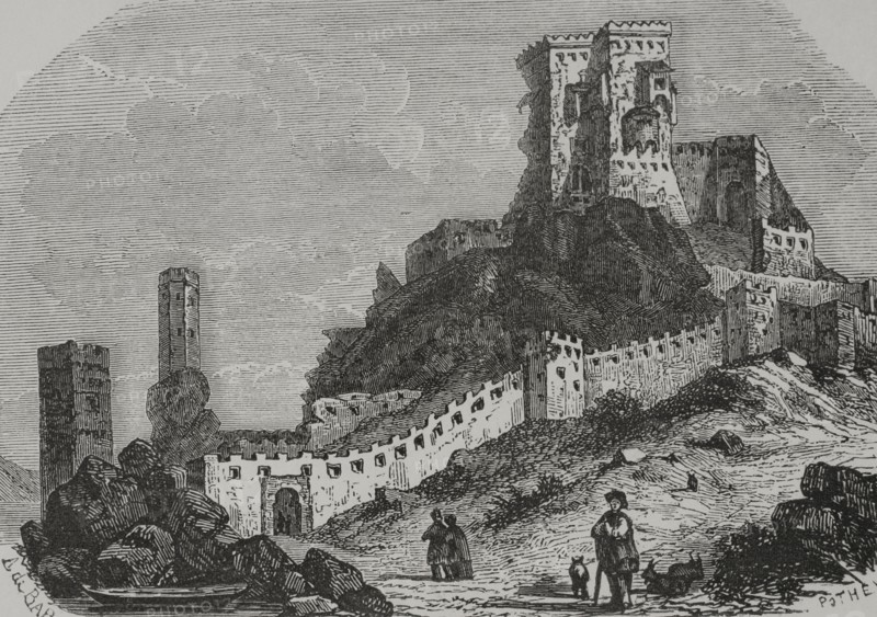 Devin Castle in present-day Bratislava, Slovakia.