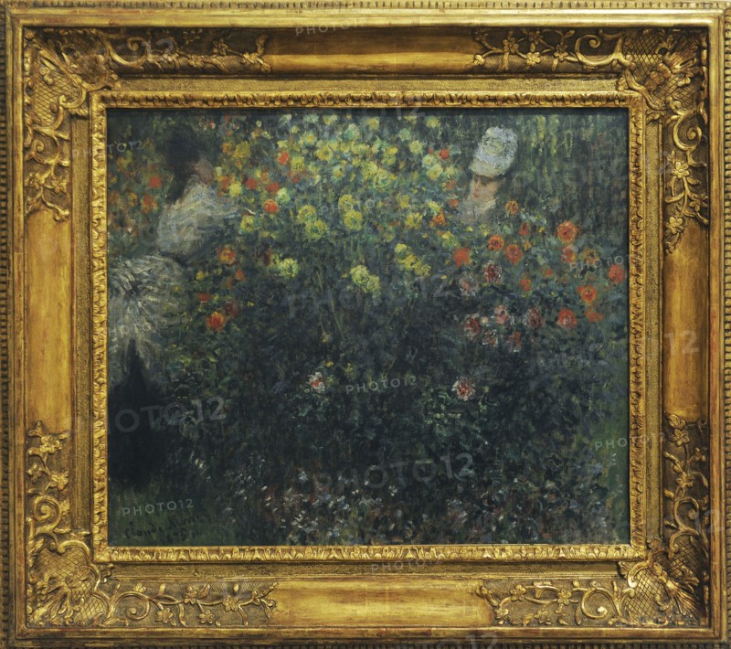 Two Women among Flowers.