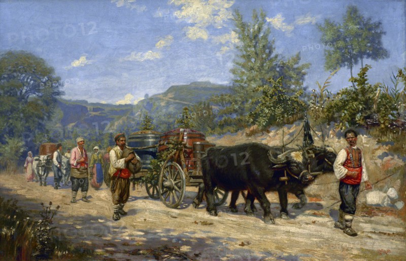 Returning from the Grape Harvest.