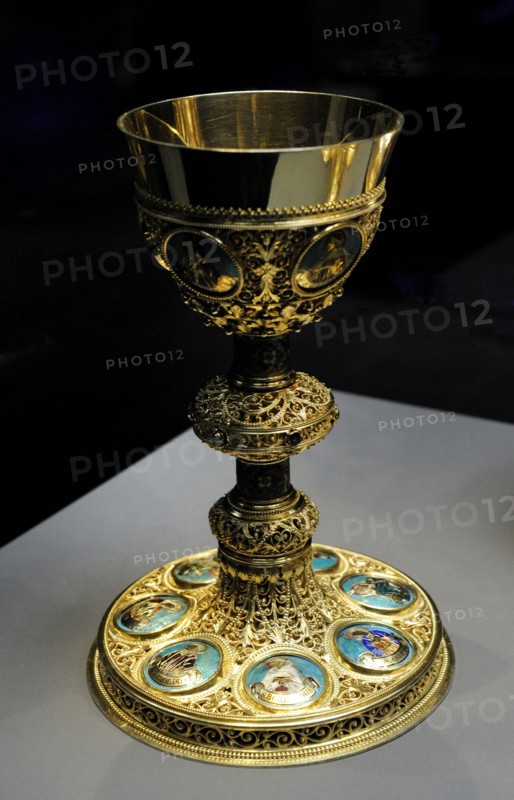 Gold-plated silver chalice.