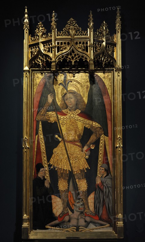 Saint Michael the Archangel with Two Donors.
