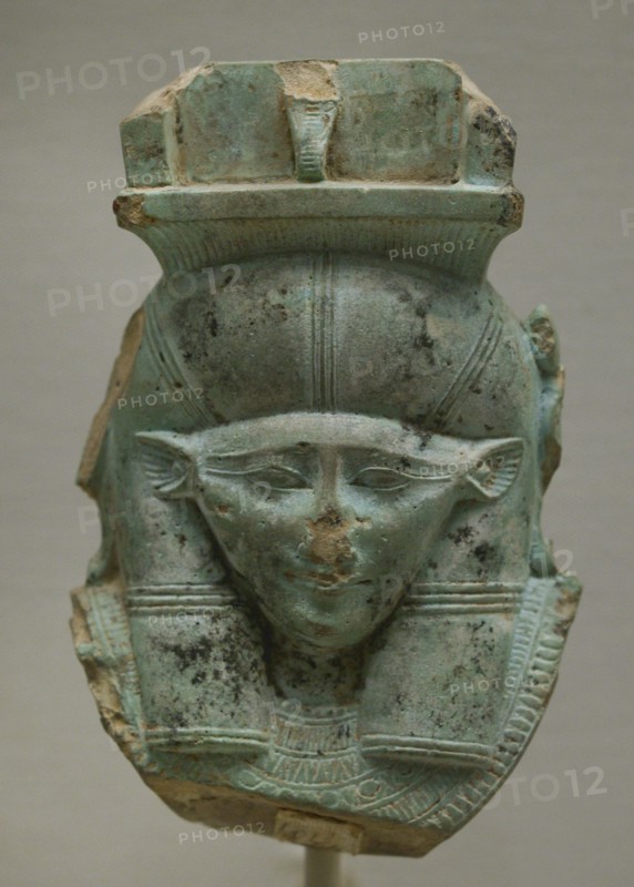 Head of the goddess Hathor.