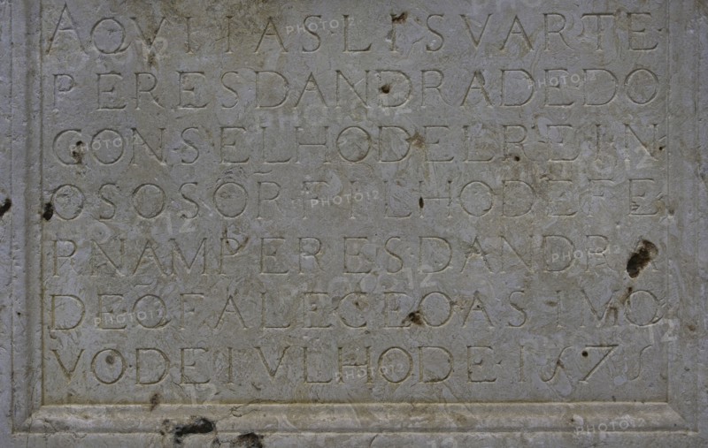 Gravestone of Lisuarte Peres de Andrade.