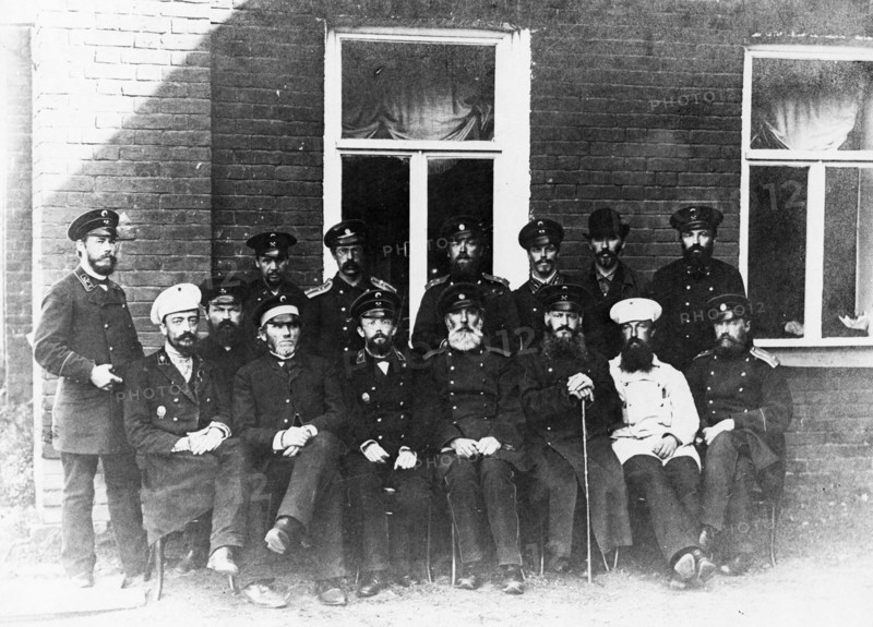 Slavyanov with factory / plant administration circa 1892