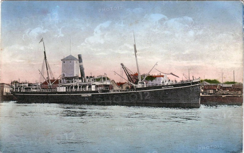 Russian-American Line Steamship Saratov of Russian North-Western Shipping Company circa before 1917