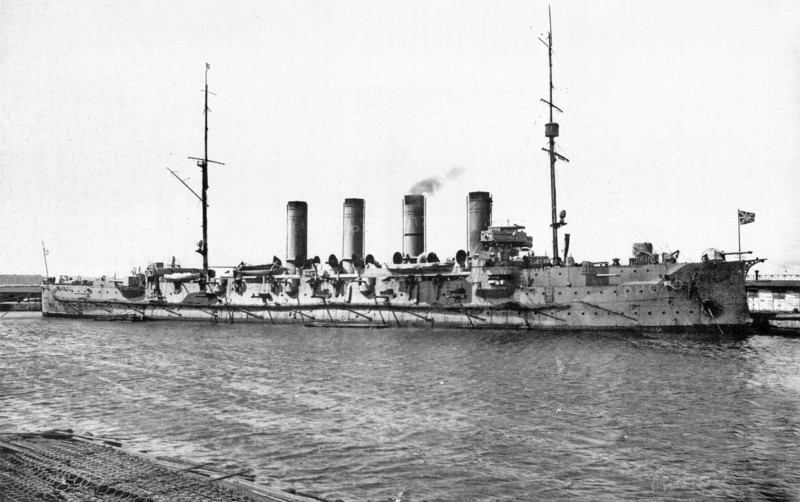 Imperial Russian armored cruiser Rossiya circa 1895-1922
