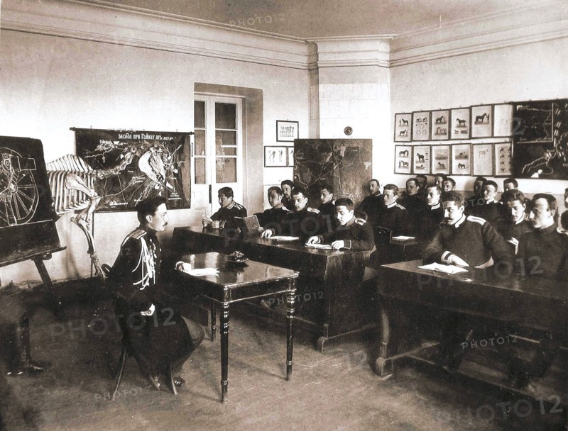 1890s Classroom for men in Russia circa  1890