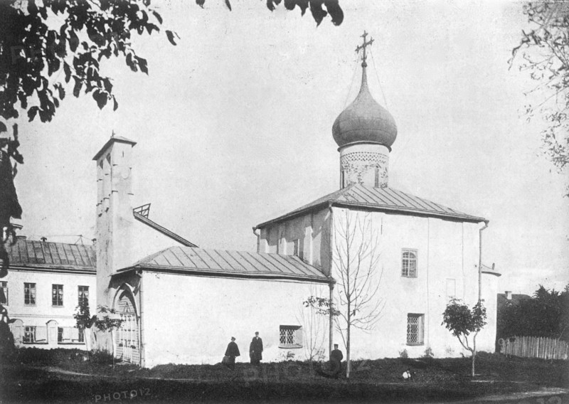New Ascension Church in Pskov Russia at the beginning of the 20th century