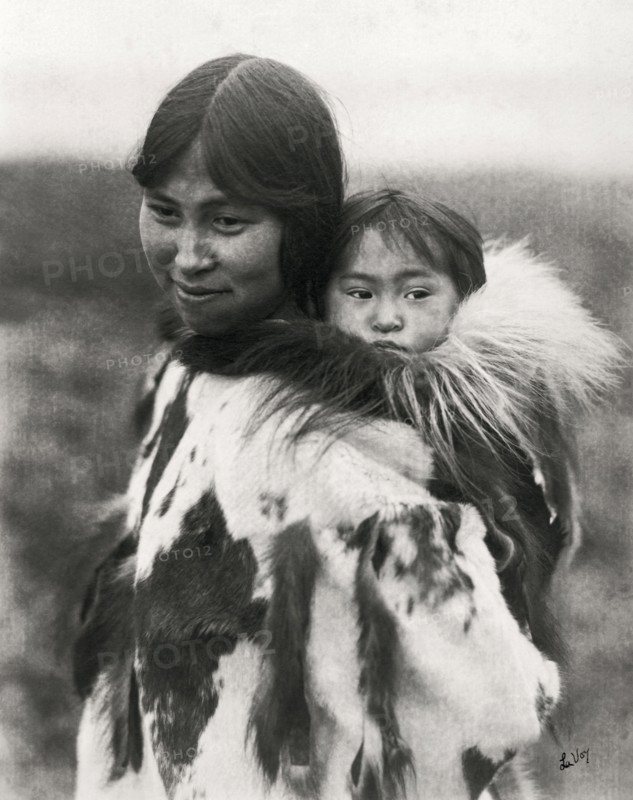 Eskimo Mother With Her Papoose