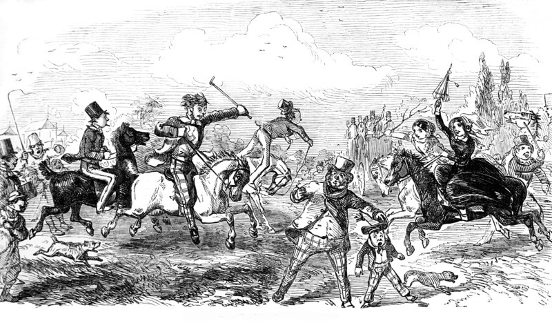 Pony races on Blackheath.