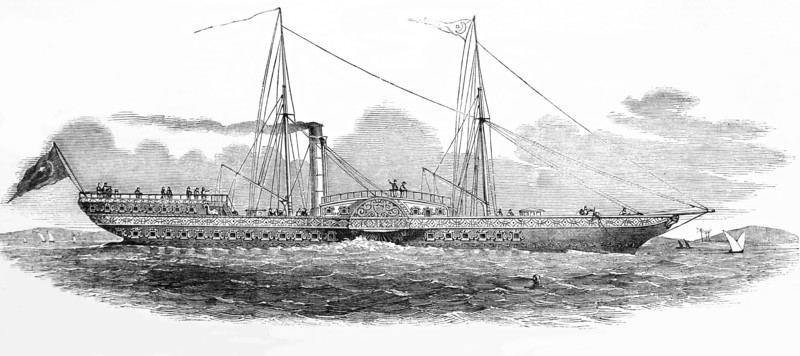 Steam Yacht Faid Rabina For Pach Of Egypt.
