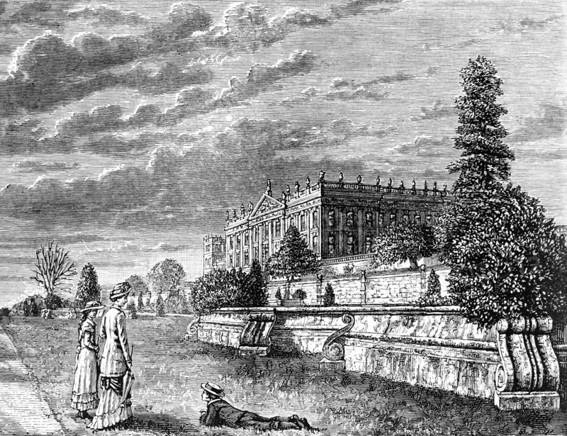 Chatsworth House From The South West.