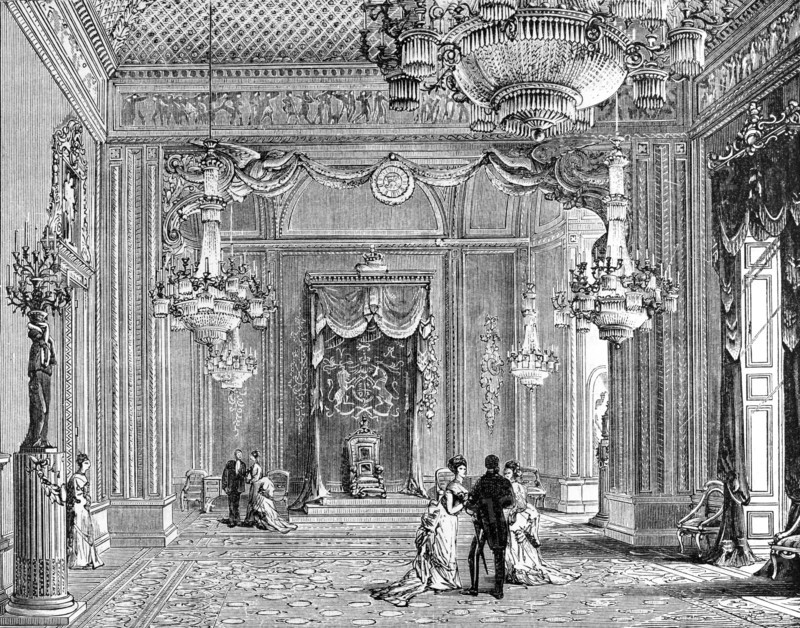 The Throne room Buckingham Palace.