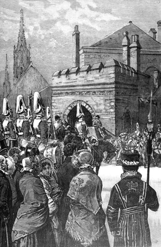 Arrival Of Royal Procession At The House Of Lords.