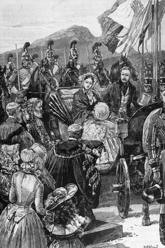 Queen Victoria enters Edinburgh.