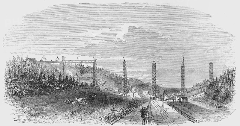 The Crumlin viaduct, on the Western Valley Railway.