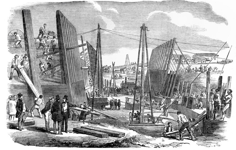 The New Victoria Dock Works.