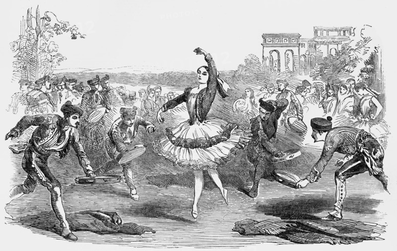 Spanish Dancers At The Haymarket Theatre London.