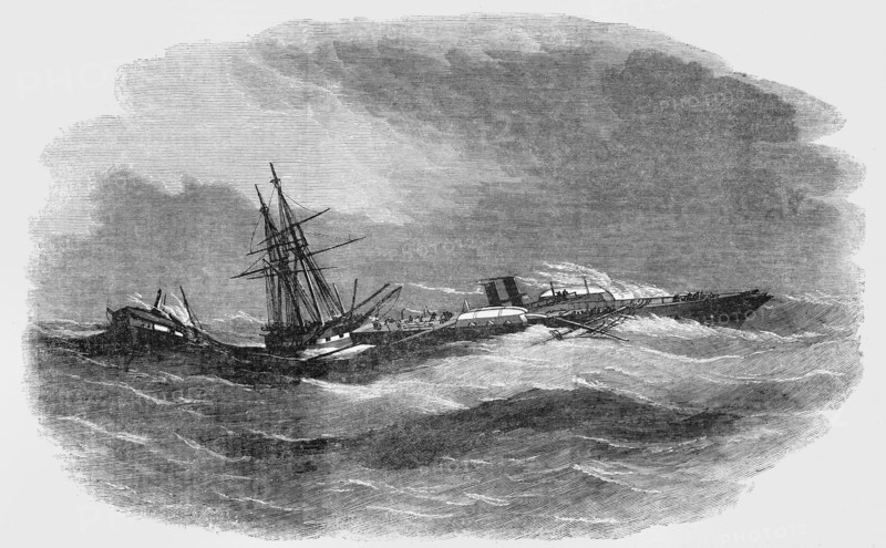 Ship Wrecks Off The Katscha Following A Hurricane During The Crimean War.
