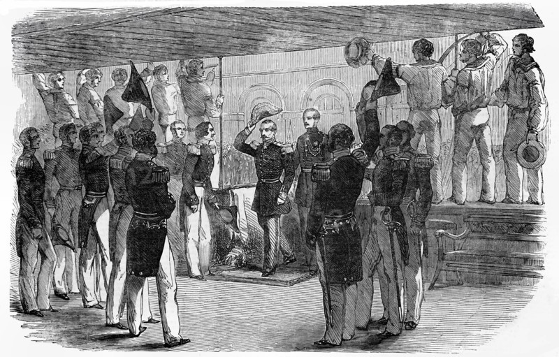 Visit Of The Emperor Of France To The Royal Yacht At Bolougne.