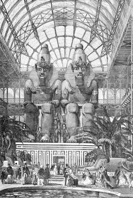 The Crystal Palace at Sydenham, the Egyption Avenue.