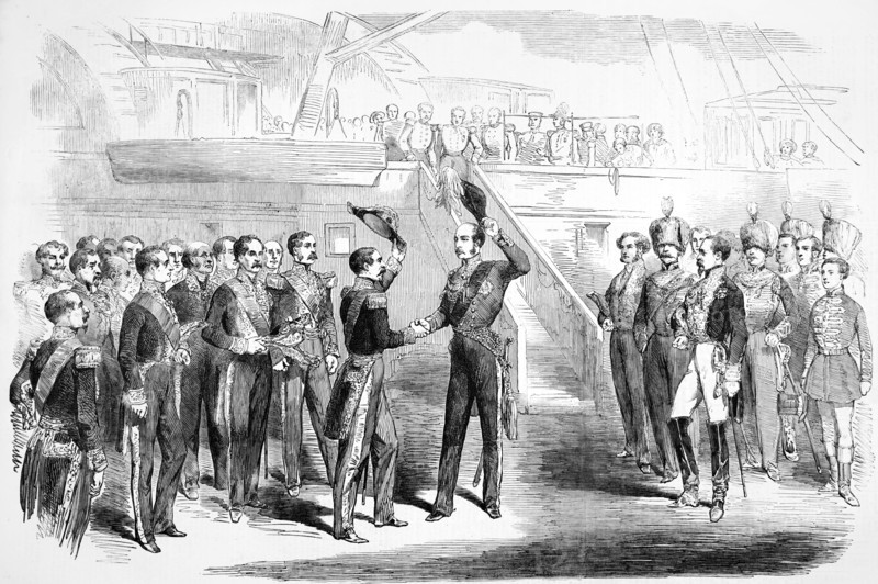 Meeting of Prince Albert and the Emperor of the French at Boulogne.