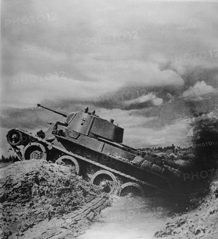 One of the Russian tanks which have surprised the world and shocked the germans.