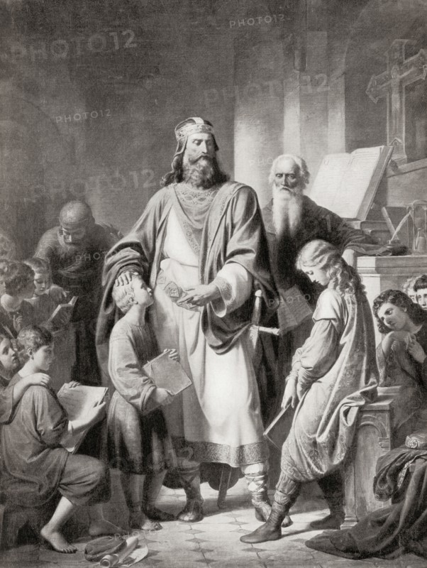 Charlemagne and his scholars.
