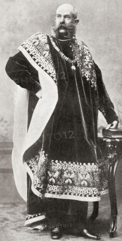Franz Joseph I in the regalia of the Order of the Golden Fleece.
