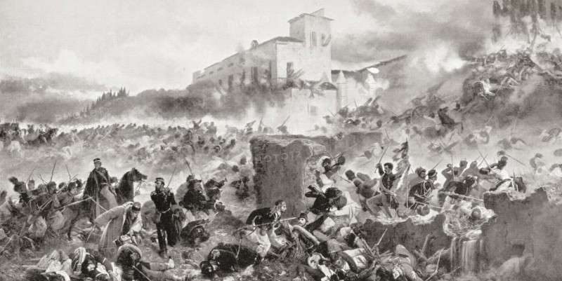 The Battle of Solferino.