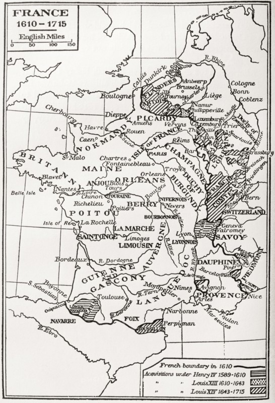 Map of France.