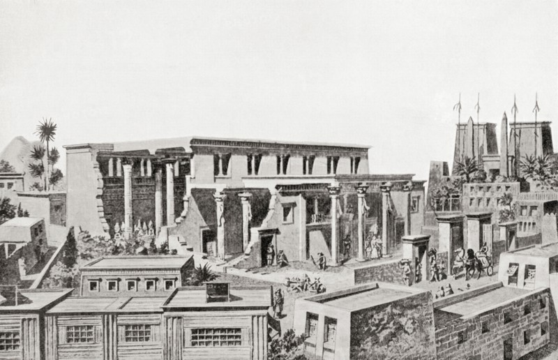 Residence of a wealthy Egyptian during the 18th Dynasty.