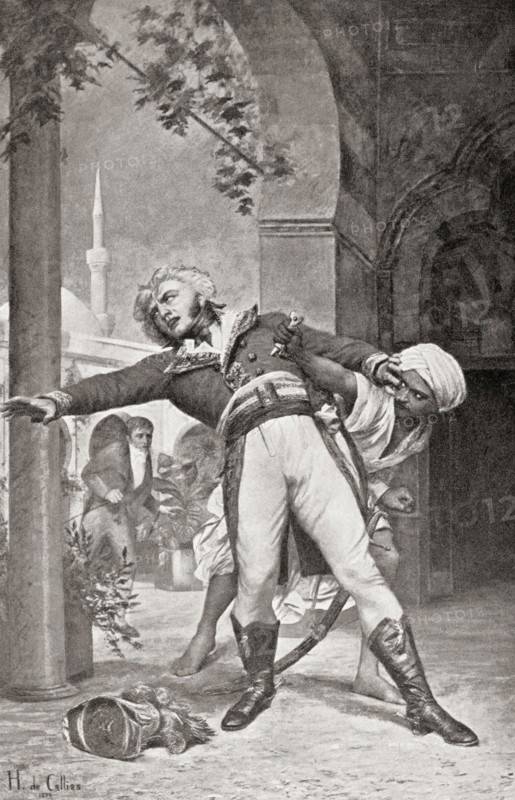 The assassination of General Kleber by Suleiman al-Halabi.