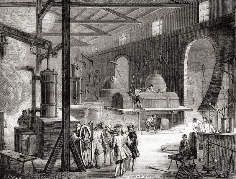Boulton and Watt's steam engine factory at Soho, Handsworth, Birmingham.
