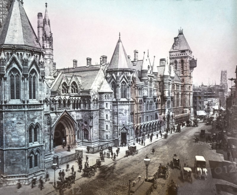 The new Law Courts, looking down from Fleet Street.