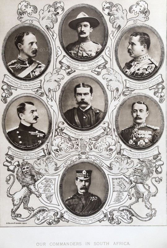 Lieutant General Ian Hamilton commanding mouinted infantry division.
