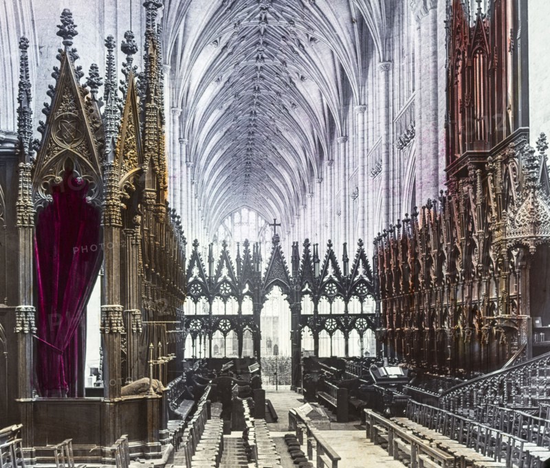 The choir Winchester Cathedral.