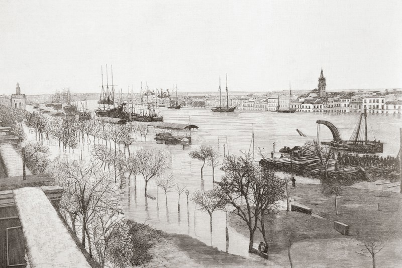 The Guadalquivir river.