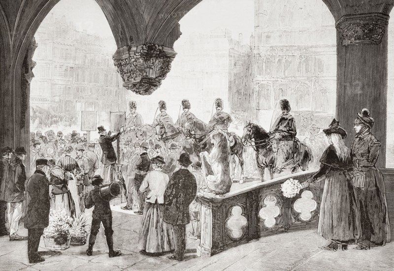 Ceremonial reading of death sentences to be carried out by the hangman in Belgium.