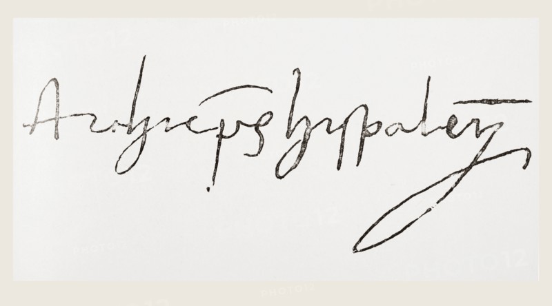 Signature of Diego de Deza.